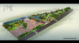 景观广场园林效果图