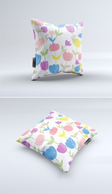 北欧ins风多肉植物素雅抱枕图