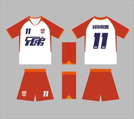 泰安兄弟联盟足球队队服-红色