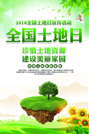 土地日海报