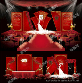 红色系婚礼