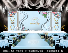 浅蓝色婚礼