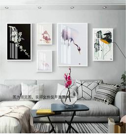 文艺清新风景花卉组合装饰画