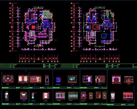 茶楼餐厅施工图