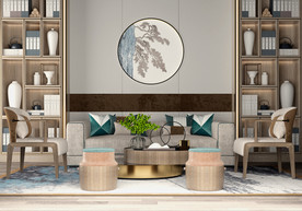 新中式茶几组合