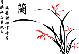 兰花 矢量图 花