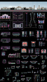 售楼部大门大样图