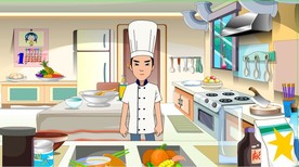 餐饮行业厨师厨房人物说话动作