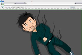 施工人员清理蜘蛛网触电80秒