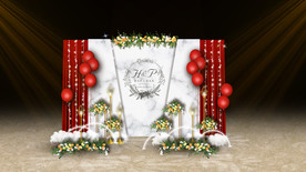 大理石婚礼迎宾区