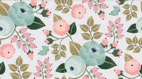 手绘花卉植物插画