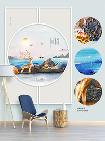 北欧装饰画 3D立体浮雕画