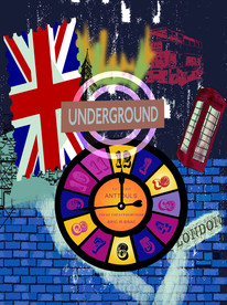 复古英国国旗 钟表