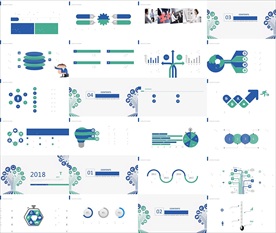 2019炫酷简约通用科技PPT
