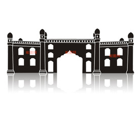 中国古典建筑哈密贡瓜园雕刻图