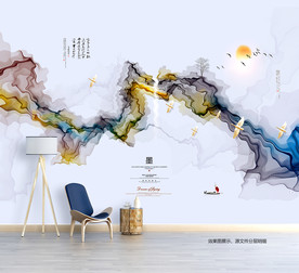 抽象画 山水画 水墨画 新中式