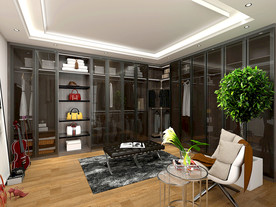 极简 轻奢衣帽间 全屋定制效果