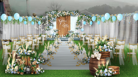 户外婚礼仪式区