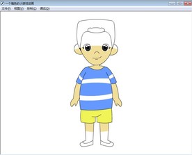 点击自动填充颜色的人物