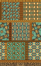 豹纹 格子 菱形