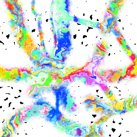 彩色豹纹 彩色闪电