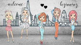 服装店工装背景墙