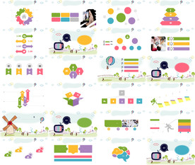 图表ppt 简约动态PPT