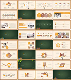 动态可爱教育ppt模板图片