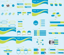通用缤纷彩色PPT大气模板图