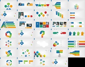 通用缤纷彩色PPT大气模板图