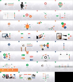 通用缤纷彩色PPT大气模板图