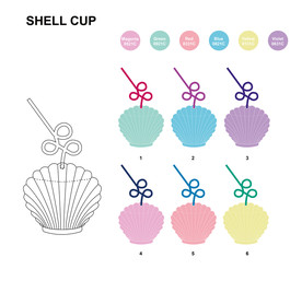 贝壳造型吸管杯