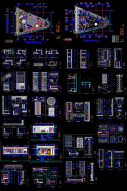 酒店客房CAD竣工图