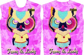 背景卡通猫头鹰