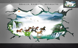 3D立体画 3D壁纸 3D墙画