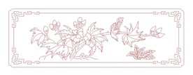 单线 花鸟 图
