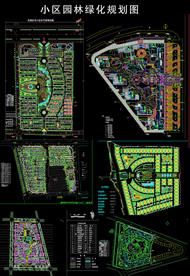小区园林绿化规划图