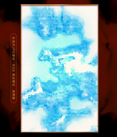 蓝色海洋玻璃纹理