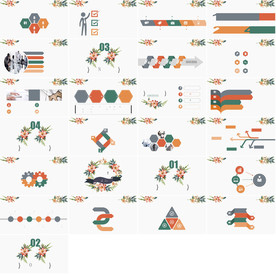 超美森系婚礼家装清新文艺ppt