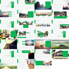 通用清新简约绿色PPT下载