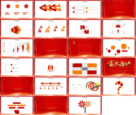 红色喜庆公司培训狼性文化