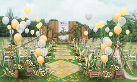 田园森系婚礼仪式区