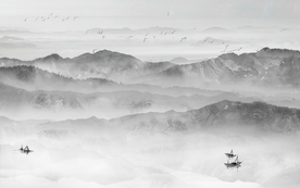 水墨画山水画山水意境画