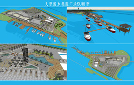 大型滨水集散广场