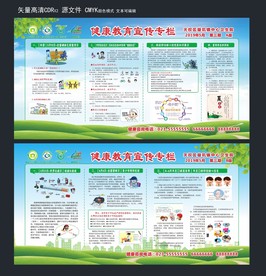 夏季健康展板 健康教育宣传栏
