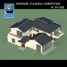 中式多层 中式别墅 中式民居