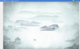 新中式现代水墨山水画背景墙壁画