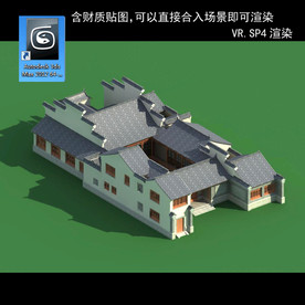 中式别墅 中式民居