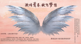 青春励志背景墙