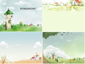 通用缤纷卡通PPT大气模板